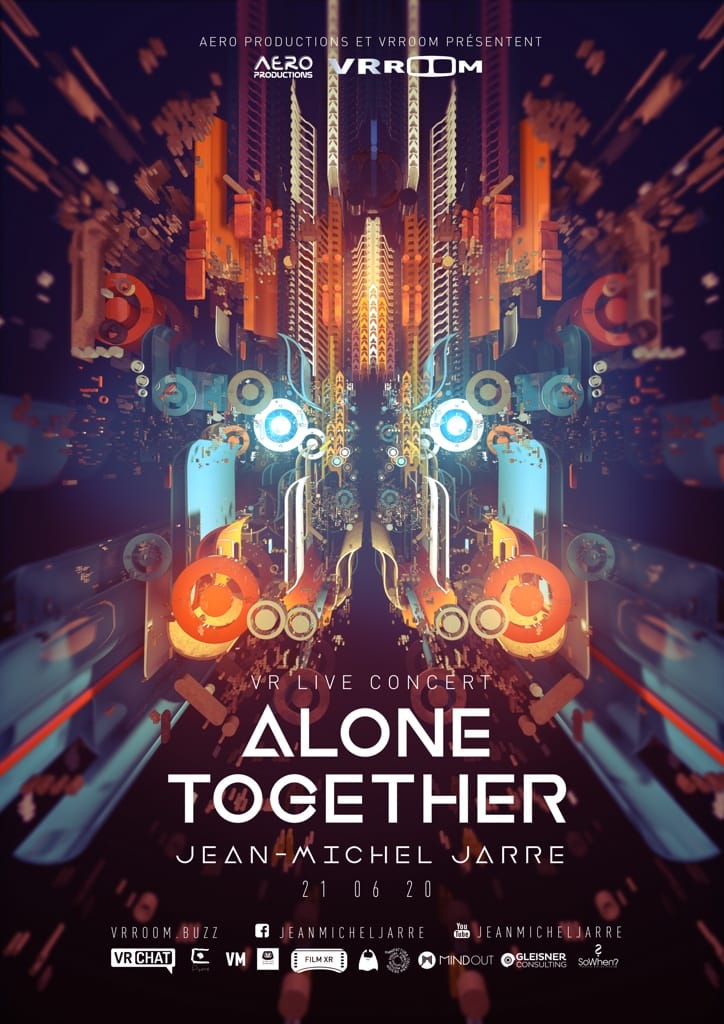 Poster of Jean-Michel Jarre's VR concert "Alone Together", 21 June 2020