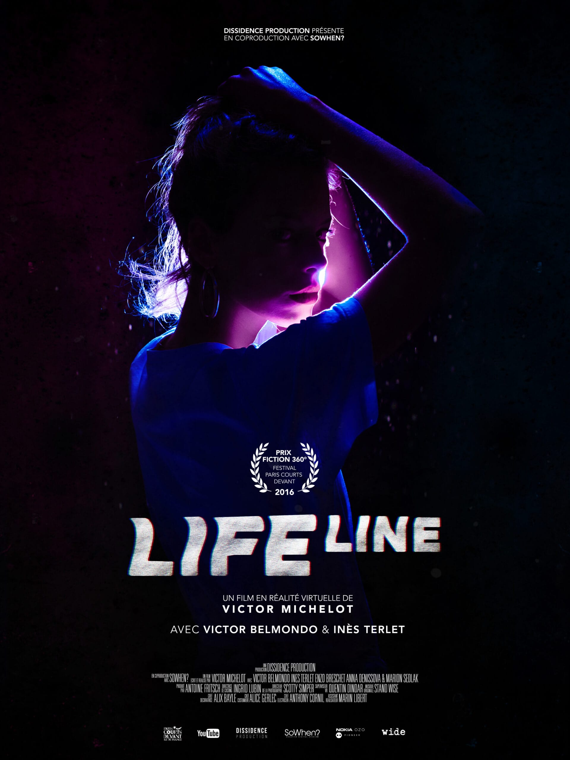 Poster of the virtual reality film "Lifeline" by Victor Michelot