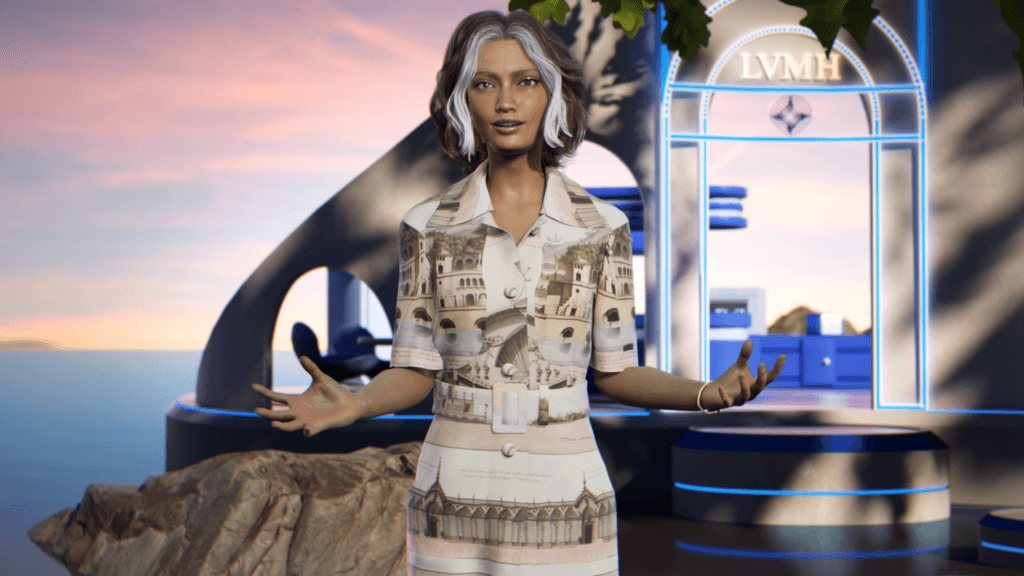 Livi, LVMH's avatar, rendered in Unreal Engine by SoWhen?