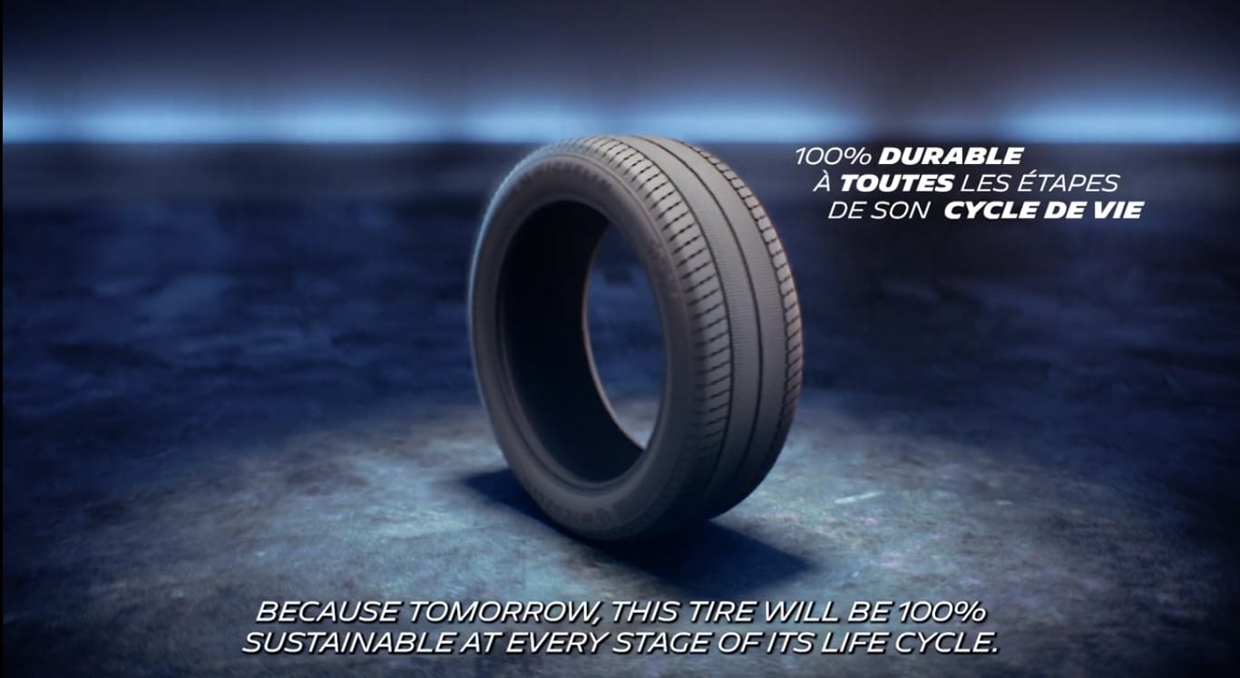 Michelin tyre "100% sustainable at every stage of its life cycle", 3D video