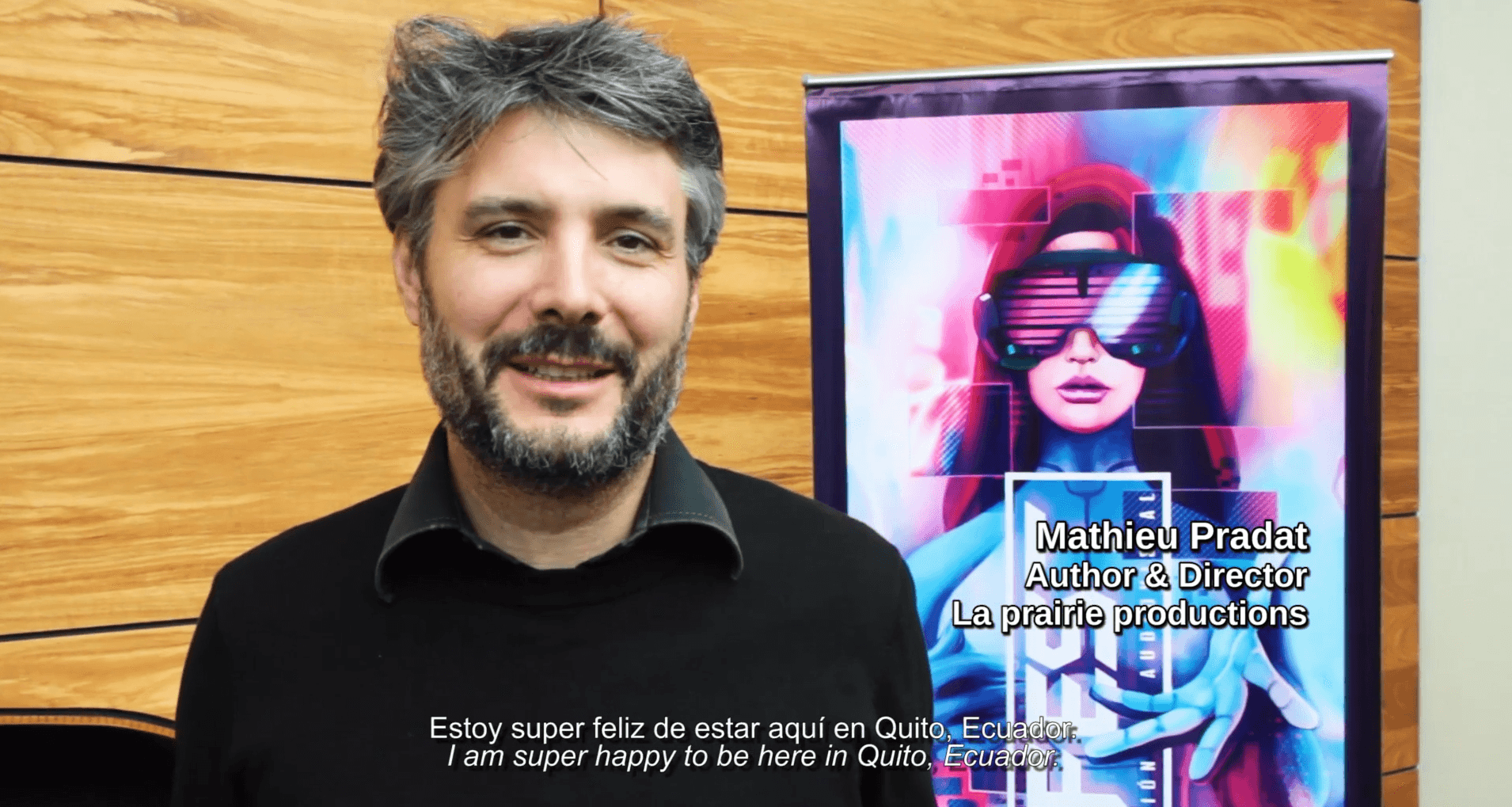 Mathieu Pradat, author and director (La Prairie Productions), in Quito