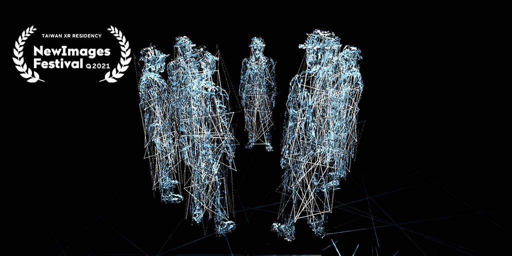 Point-cloud silhouettes, Taiwan XR residency, NewImages Festival 2021