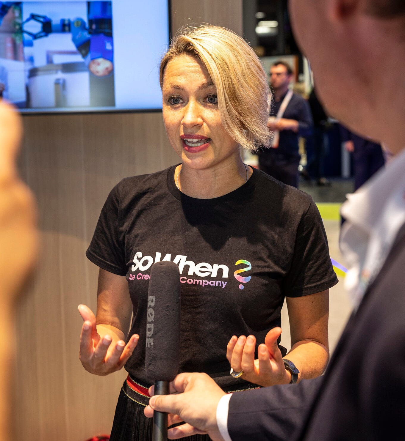 Alexandra de Tournemire, SoWhen?'s marketing director, interviewed at VivaTech