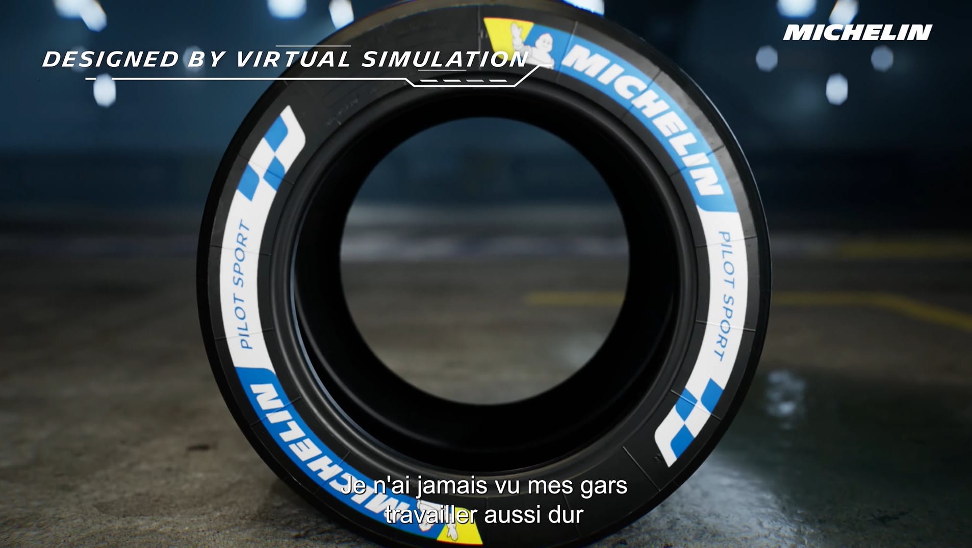 Michelin Pilot Sport tyre "Designed by virtual simulation", Le Mans 24 Hours 3D film