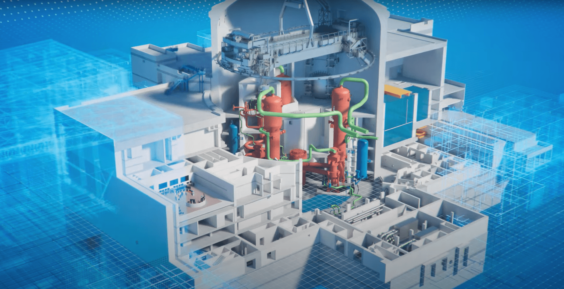 Inside a nuclear power plant in 3D cutaway, EDF immersive film