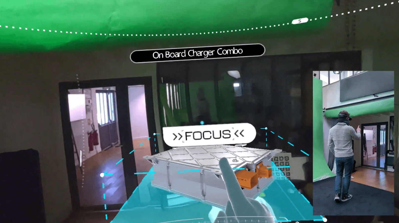 "Focus" mode on the on-board charger, Valeo XR experience