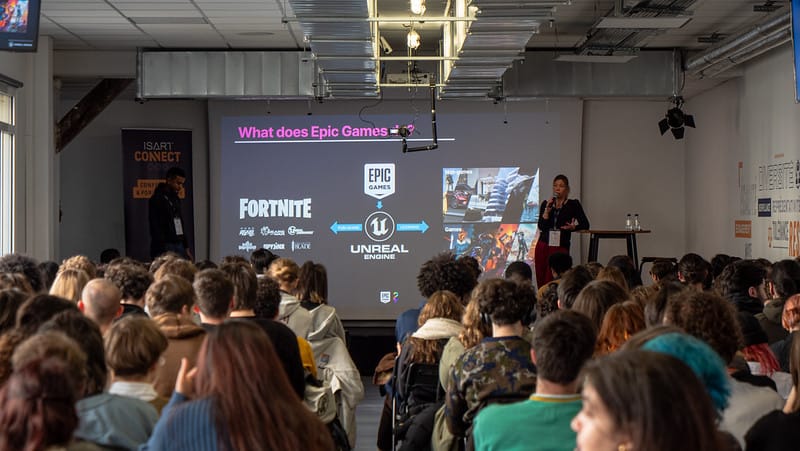 SoWhen? talk on Fortnite and Unreal Engine to Isart Digital students