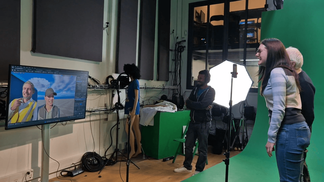 Markerless Captury motion capture session in SoWhen?'s Multivert studio