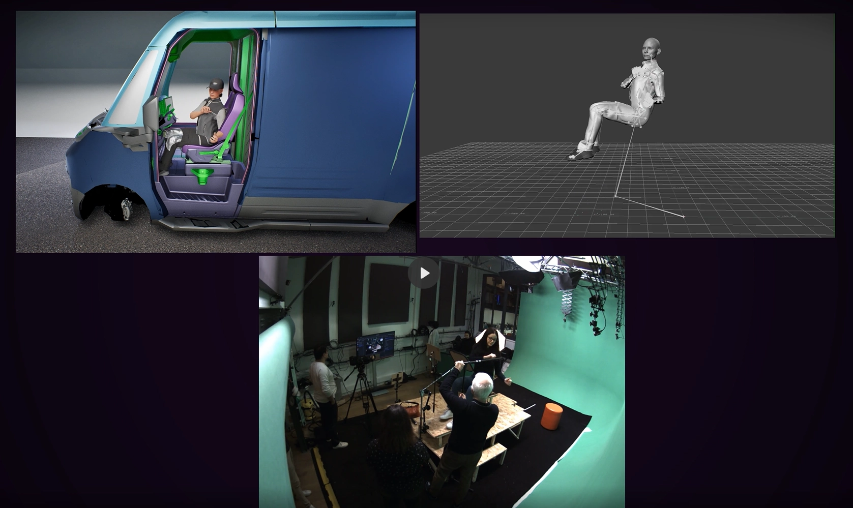 Markerless Captury motion capture at the Multivert studio for a Flexis MetaHuman driver