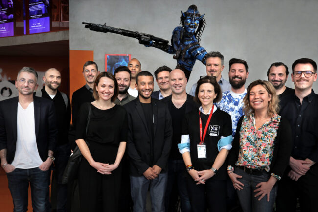 Photo des membres du jury du concours de création d'univers sur Fortnite co organisé par Ynov, SoWhen? et EPIC GAMES