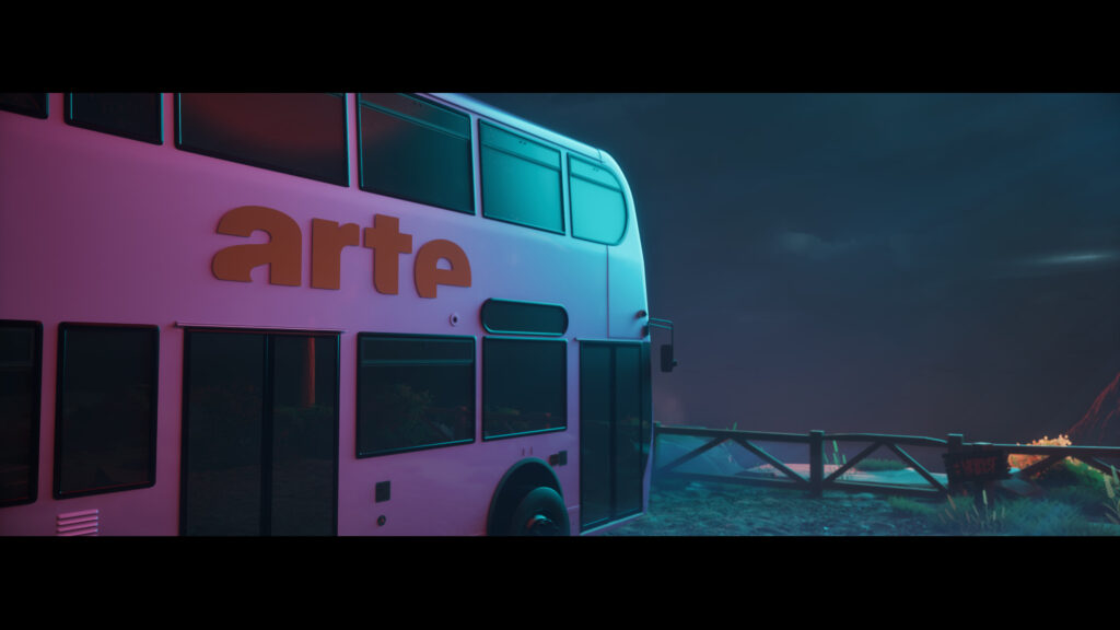 le bus rose d'arte arrive dans l'île fortnite the riff mountain créée par SoWhen?